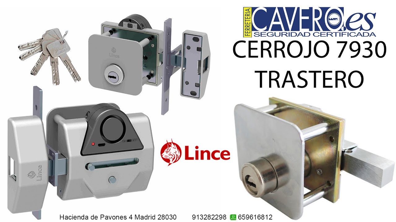 CERROJOS DE TRASTERO LINCE 7930RSA TRAS