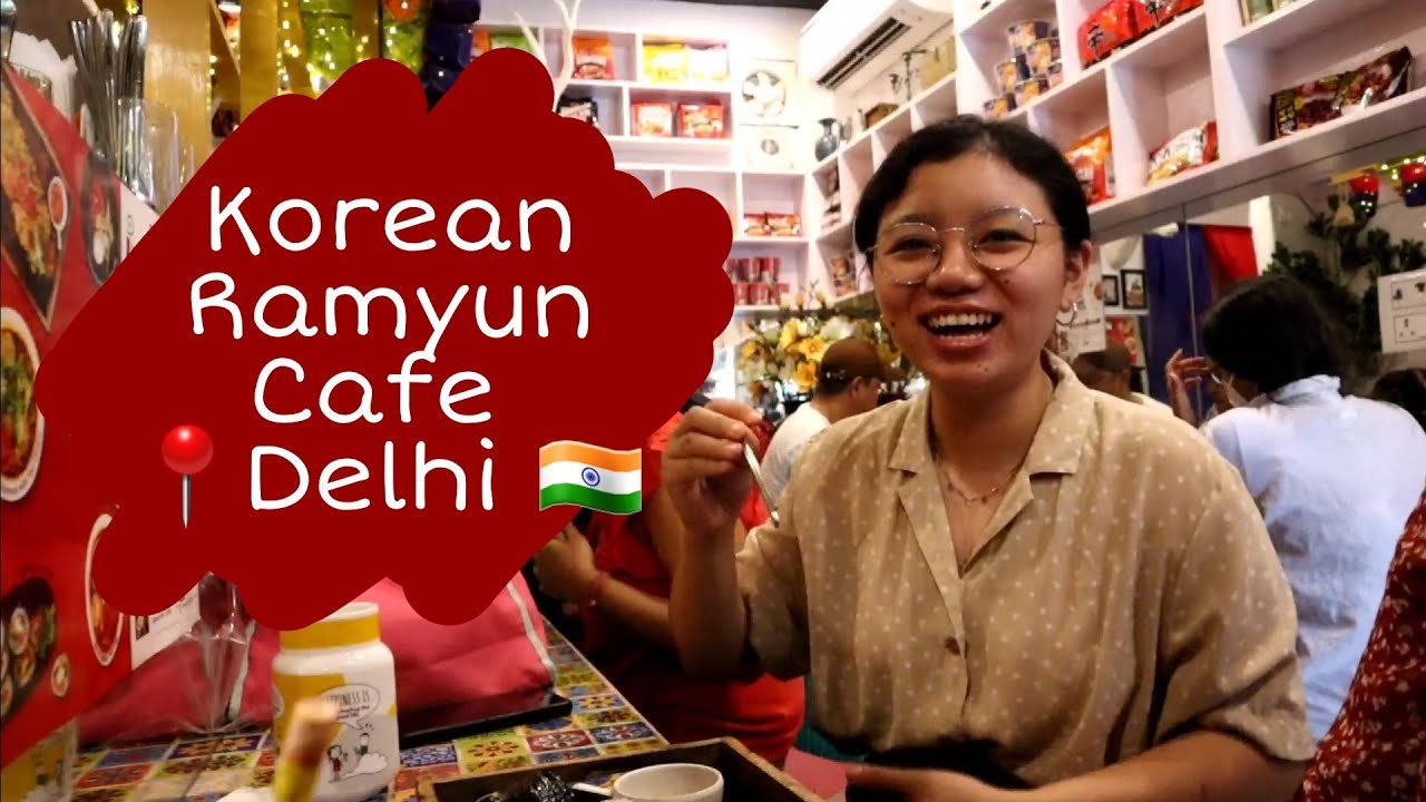 First Korean Ramyun Cafe in Delhi• Korean Food in India • Rakovine #vlogs