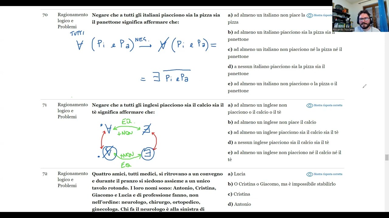 🧩 Luglio 2024 | Logica n° 70 ⚠️🚨 SBAGLIATO? ⚠️🚨 | Negare che a tutti gli italiani piacciono sia la …