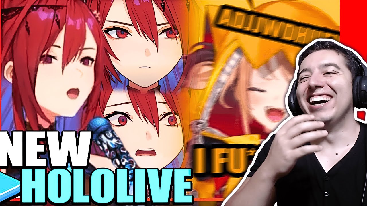 Реакция новых пользователей Hololive VTubers [Безумный гремлин и британский певец]