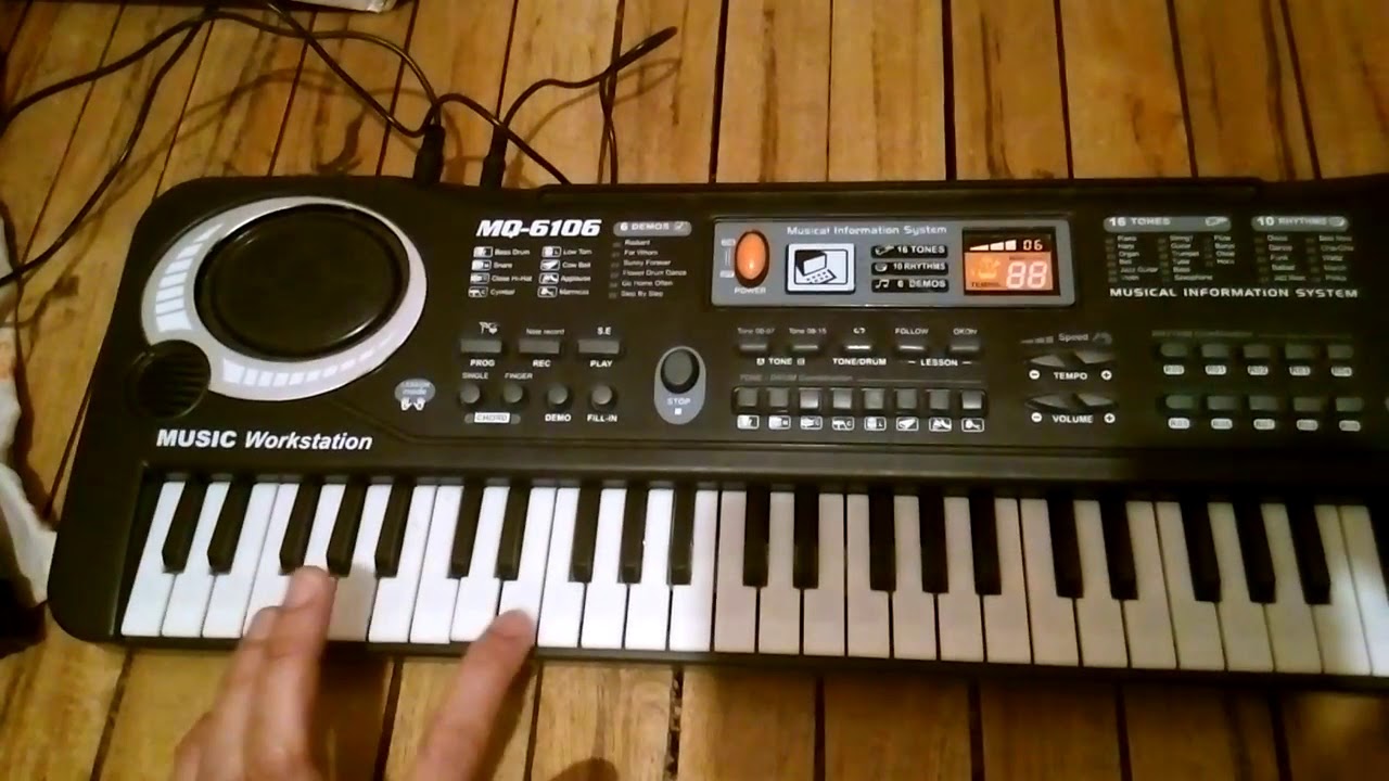 Testing MQ6106 electric keyboard