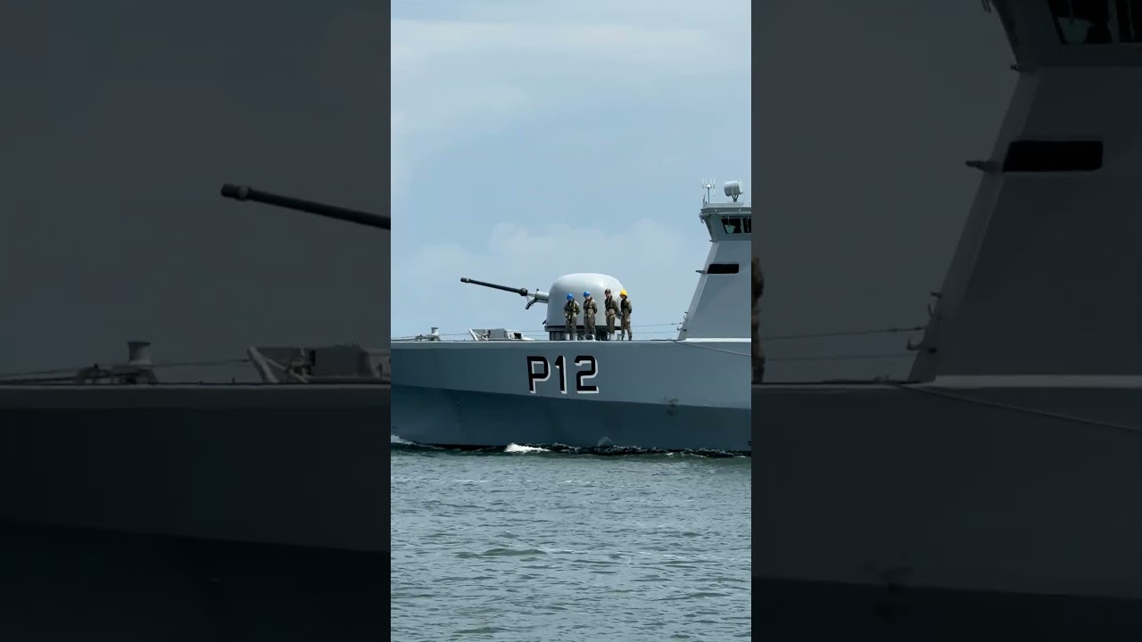 Baltic Operations 2025: Patrouilla Ship Dzūkas (P 12) Листья Росток Хафен 5.6.2025...