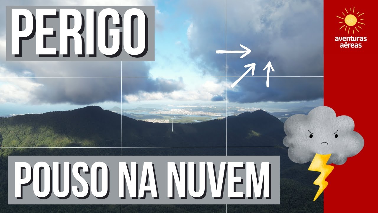 PERIGO drone DJI pousa em nuvem
