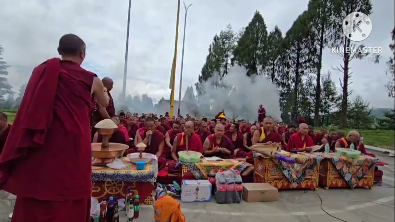 Universal smoke offering day celebration at  GRL Monastery mon Bomdila West Kameng Distt (A.P)