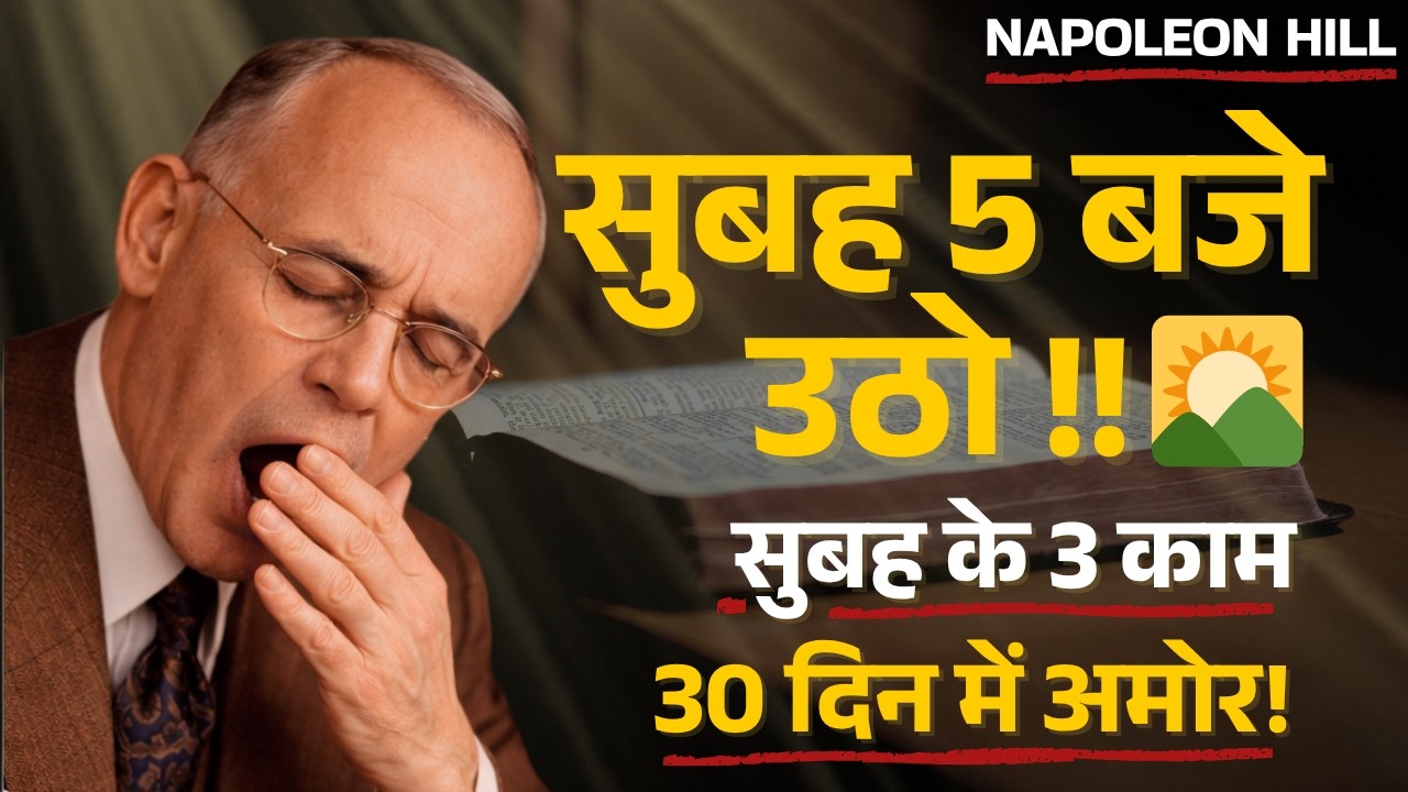 सिर्फ 30 दिन सुबह ये 3 काम करो अमीर बनने से कोई नहीं रोक सकता! | Napoleon Hill