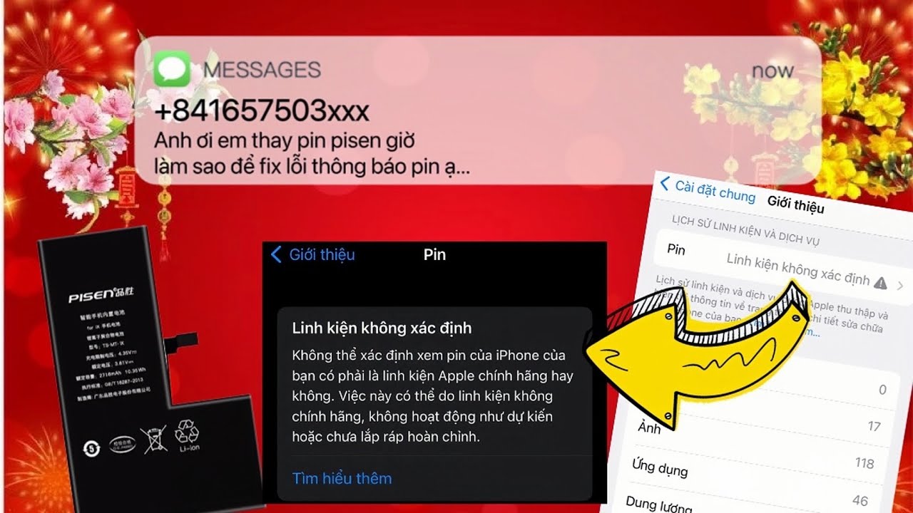 Cách thay pin pisen cho iphone vẫn hiện dung lượng pin trong máy | AnhTuấn Technicians