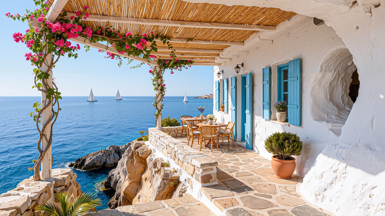Relaxing Morning Jazz ~ Smooth Bossa Nova Guitar at Tropical Beach Ambience with Calm Waves for Work