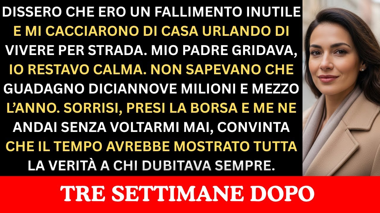 I Miei Genitori Dissero Che Ero Un Fallimento E Mi Buttarono Fuori Non Lo Sapevano