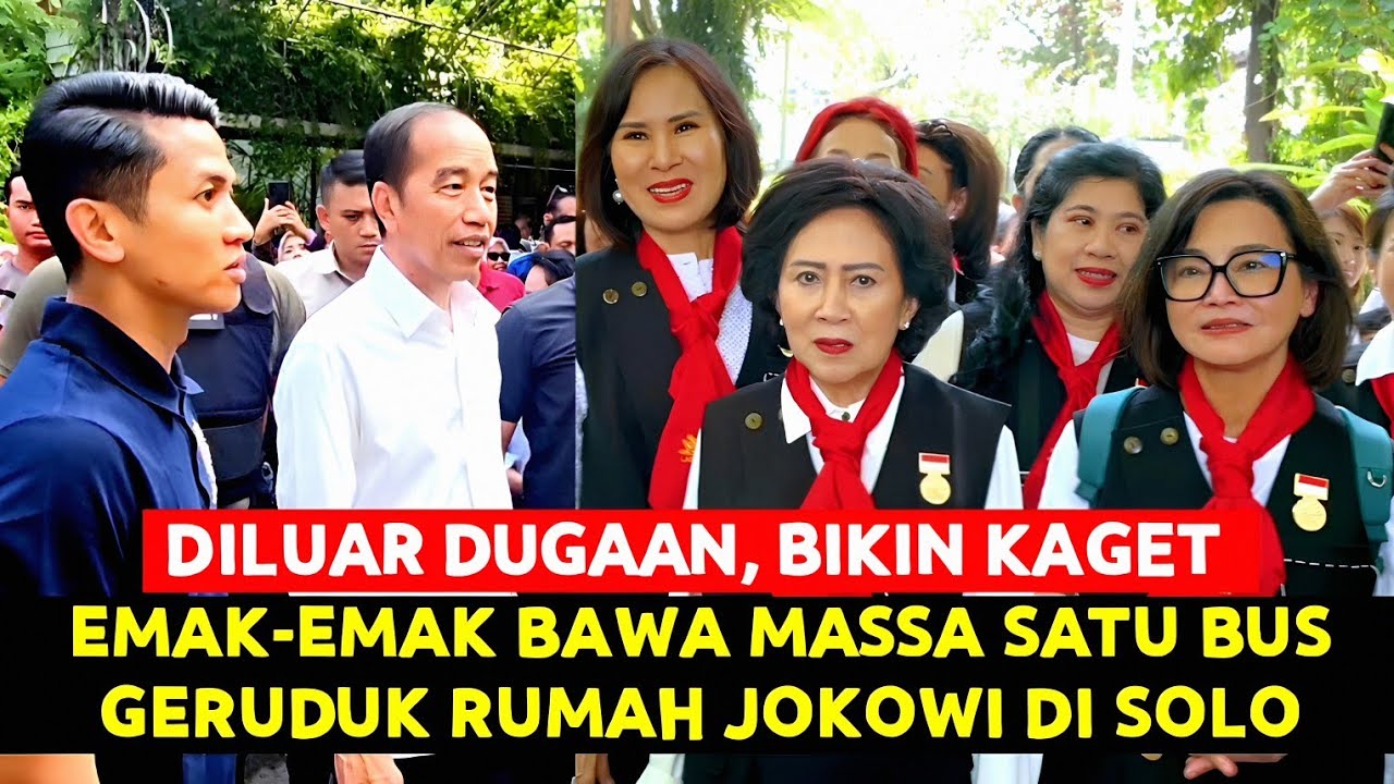 Bikin Kaget Jokowi, Emak-Emak ini Bawa Massa Satu Bus Geruduk Rumah Jokowi !