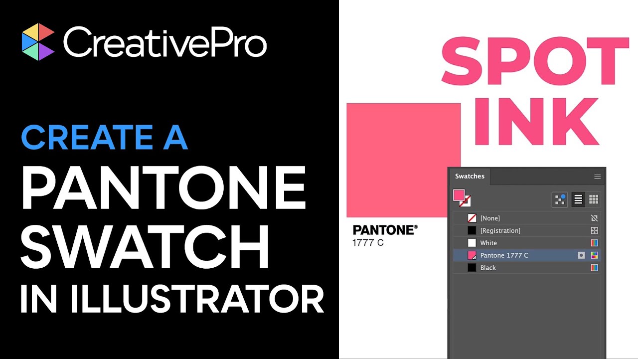 Illustrator: Create a Pantone Swatch (Video Tutorial)