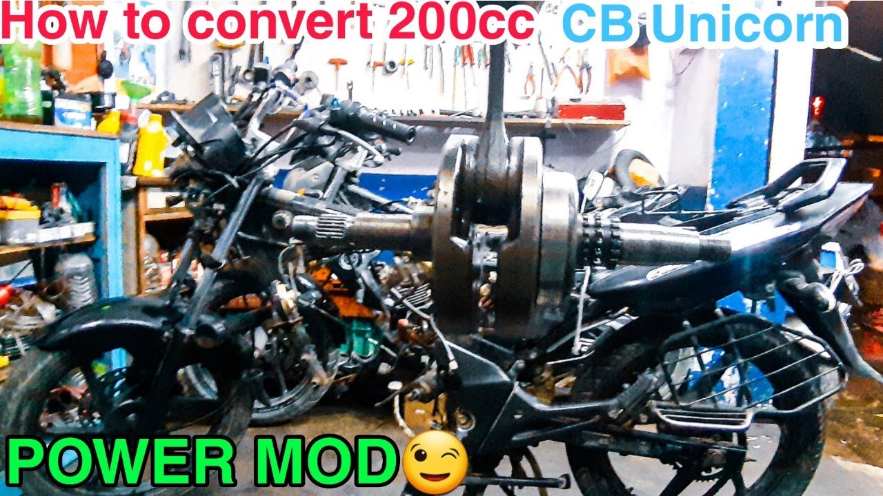 Honda Unicorn 150cc converting to 200cc/How to increase power IN HONDA UNICORN/ Unicorn modification