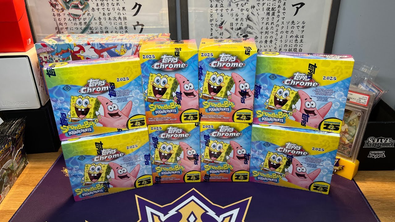 *NEW* SPONGEBOB TOPPS CHROME, MEGA INFERNO GIVEAWAY! - ONLINE POKEMON STORE!