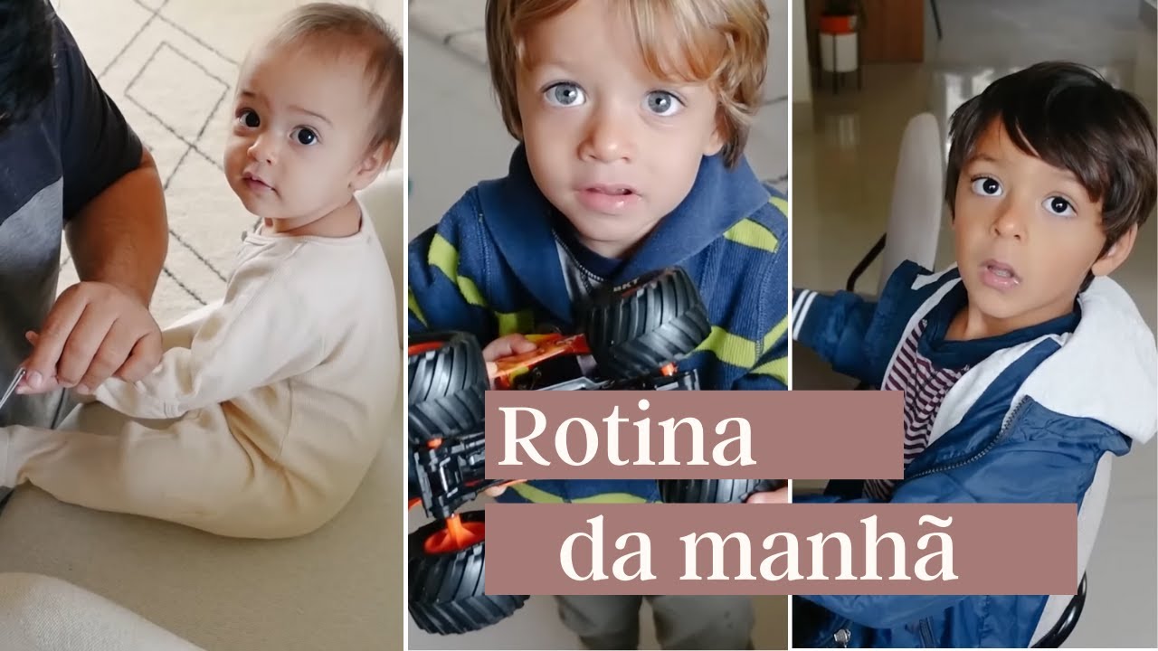 60 UNHAS PRA CORTAR 😱 Nossa rotina da manhã com 3 crianças abaixo de 5 anos
