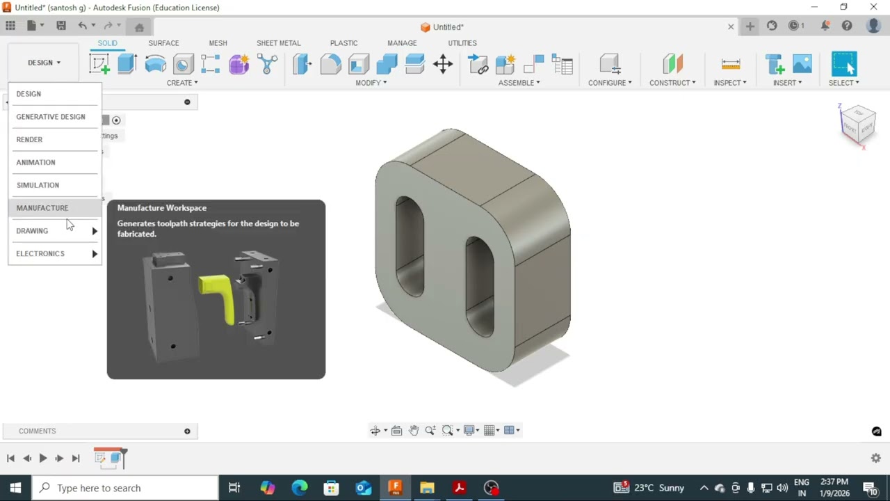 FUSION-360 PROBLEM-4 SVIT,VTU