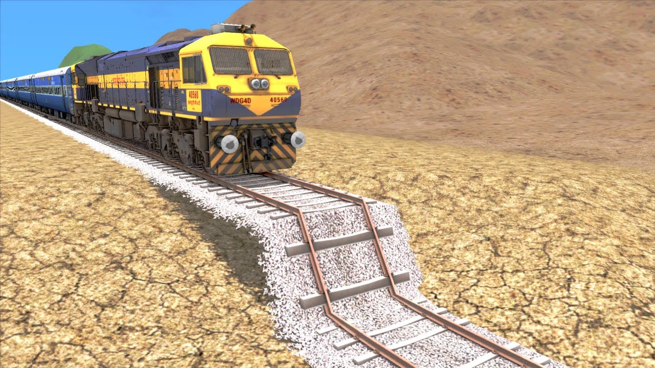 TRAINS Vs BAD RAILWAY TRACKS COMPILATION &mdash; Train Simulator 2022