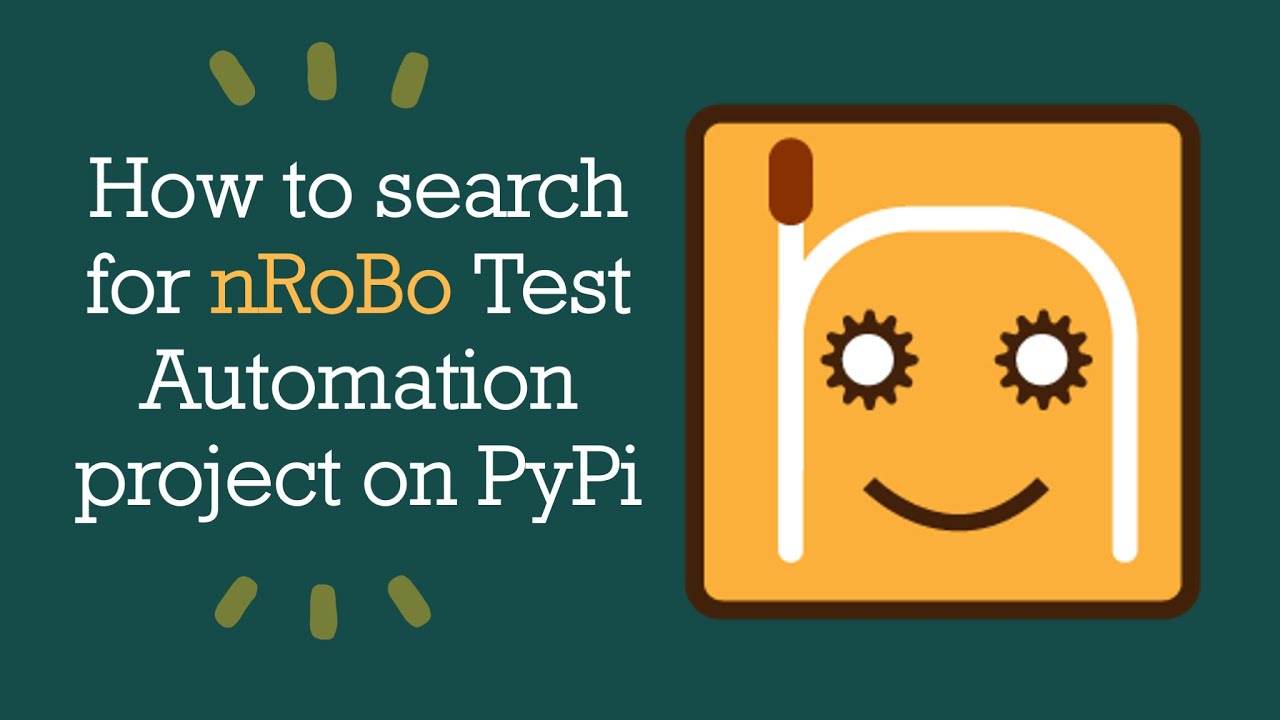 How to search nRoBo test automation framework | #nRoBo #pythontestautomationframework