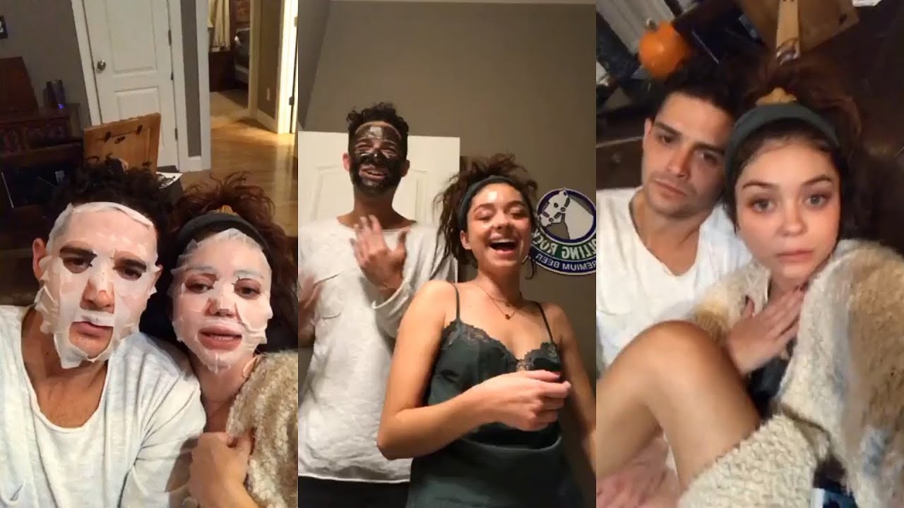 Sarah Hyland | Instagram Live Stream | 12 November 2017 w/ Boyfriend Wells Adams