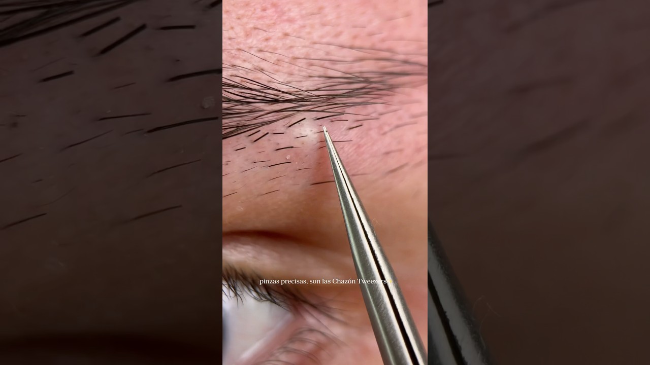 Depilaci&oacute;n con pinzas de alta precisi&oacute;n y siempre muy satisfactoria! #chazontweezers #perfectbrows