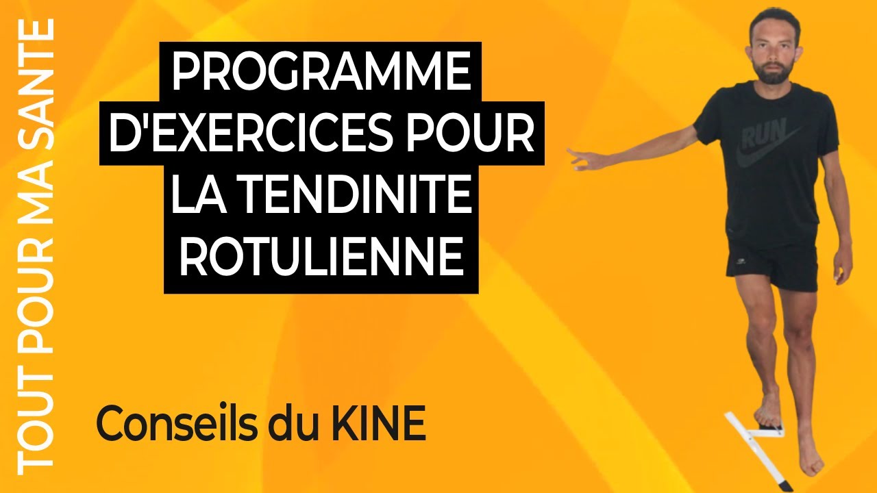 Tendinite rotulienne : les exercices de rééducation