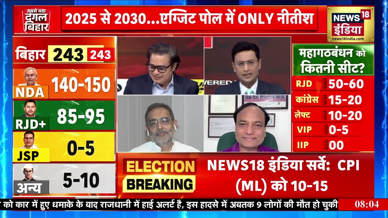 Watch Mr. Pradeep Gupta, CMD, Axis My India, sharing insights on Bihar Assembly Election 2025