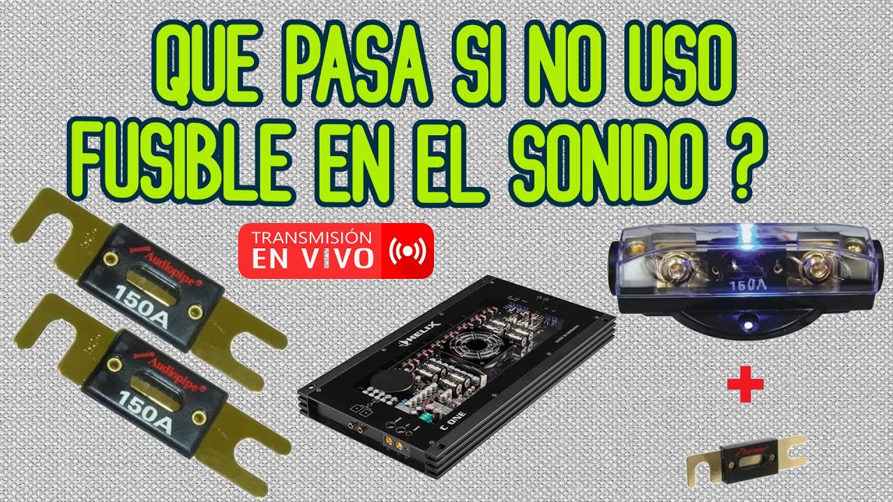 Qué pasa si mi sonido No tiene Fusible  🔊