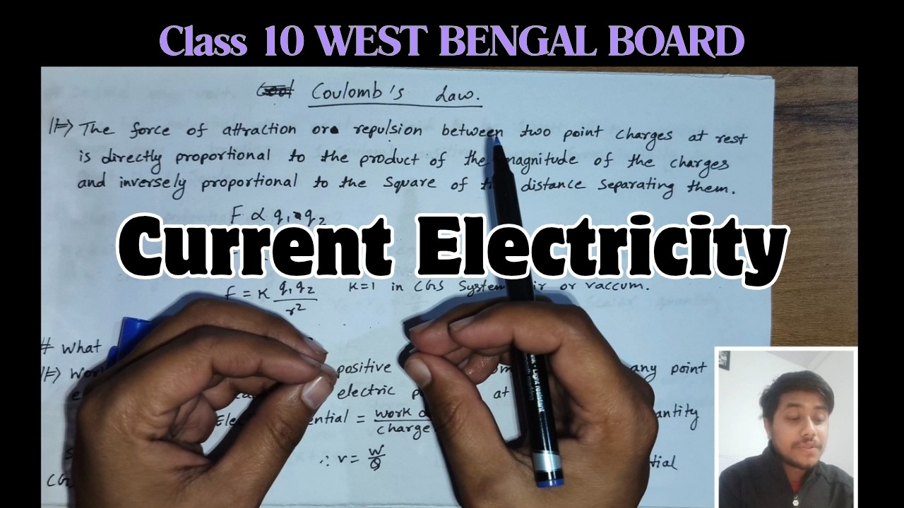 Part 1 Current Electricity Class 10 WB Madhyamik by Biraj Sir #currentelectricity #physicalscience