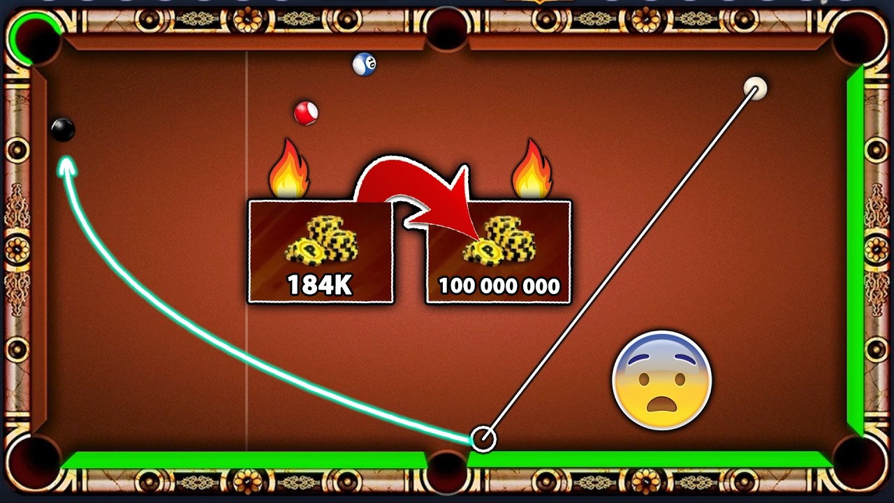 8 Ball Pool - Magical ESCAPE From 184K Coins into 100M Coins - TORONTO to MUMBAI - GamingWithK