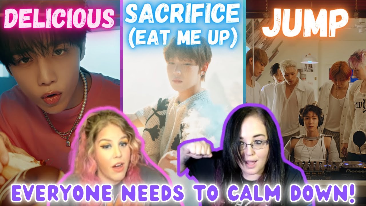 THE BOYZ 'Delicious' + ENHYPEN 'Sacrifice (Eat Me Up)' + P1Harmony – ‘JUMP’ MV | K-Cord Girls React