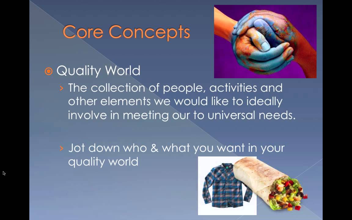 Choice Theory / Reality Therapy - Video Lecture