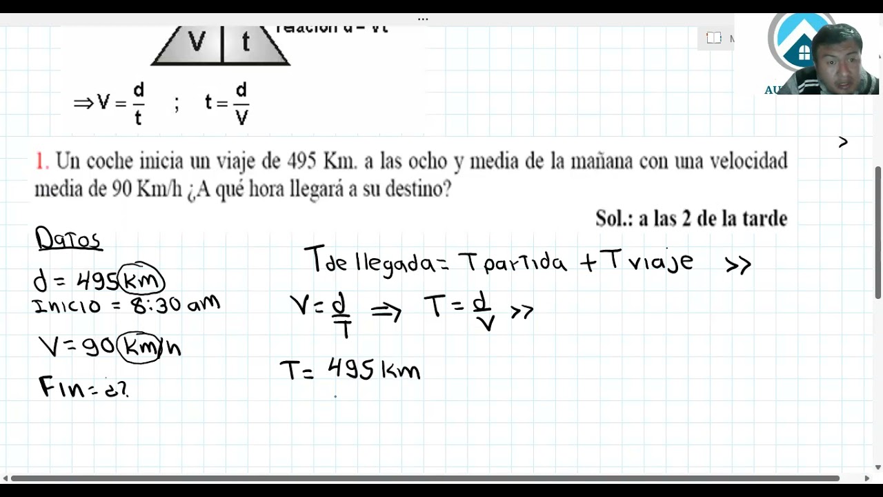 RESOLUCION DE EJERCICIO BASE DE MRU - 