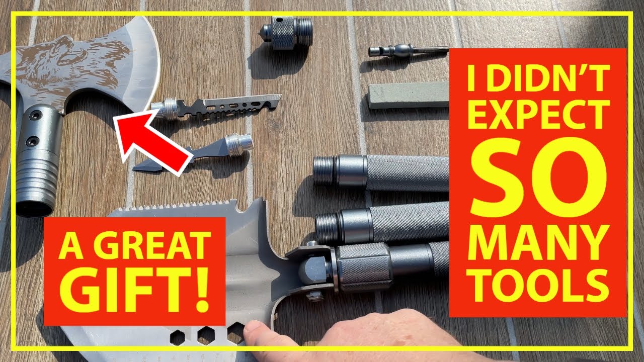 This Folding Military Shovel Camping Axe is Great For Simple DIY Home Projects