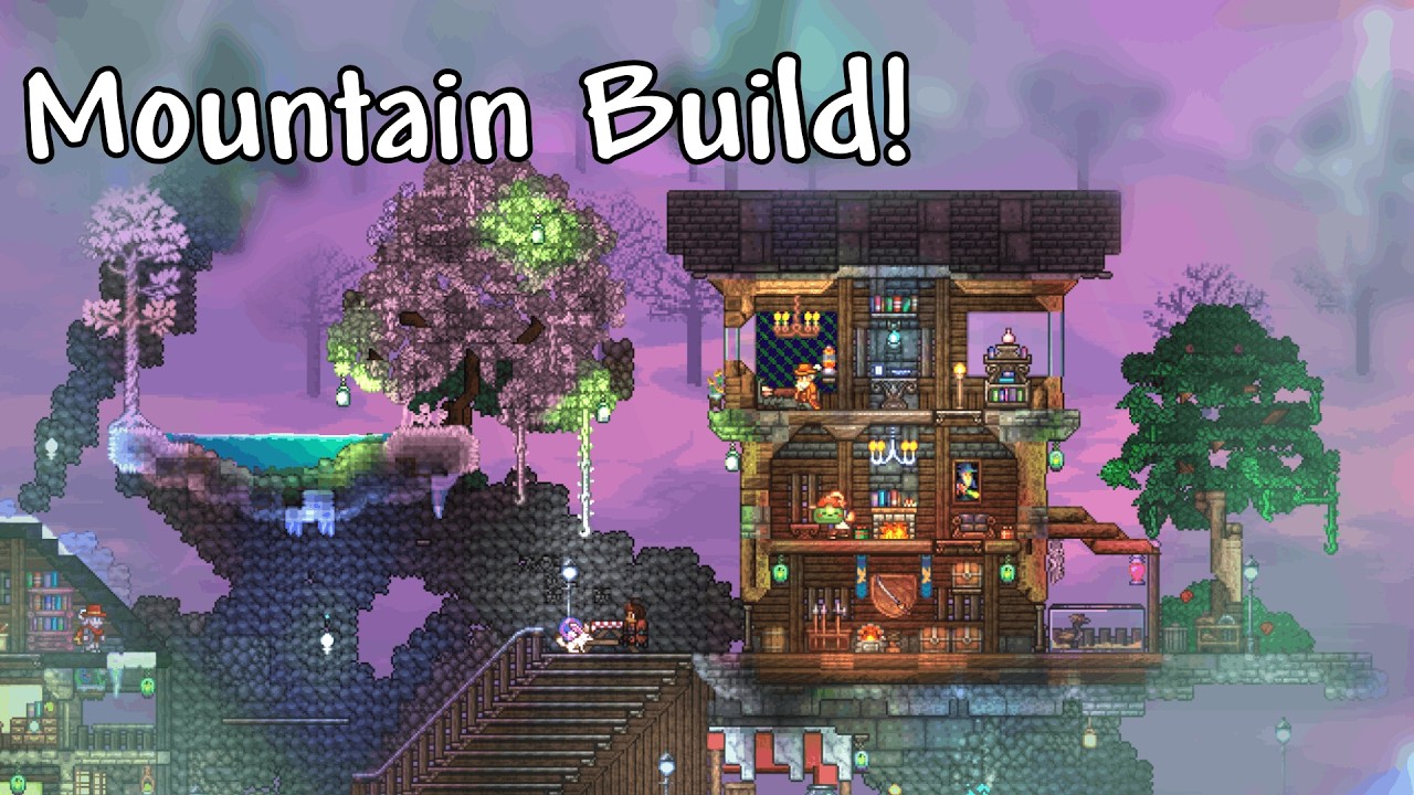 Building a Mountain Town Part 2 | Terraria Forever World
