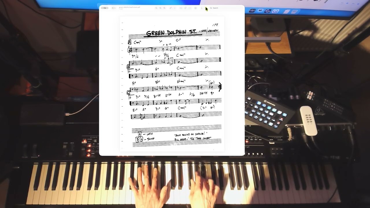 Green Dolphin St, beginning of learning