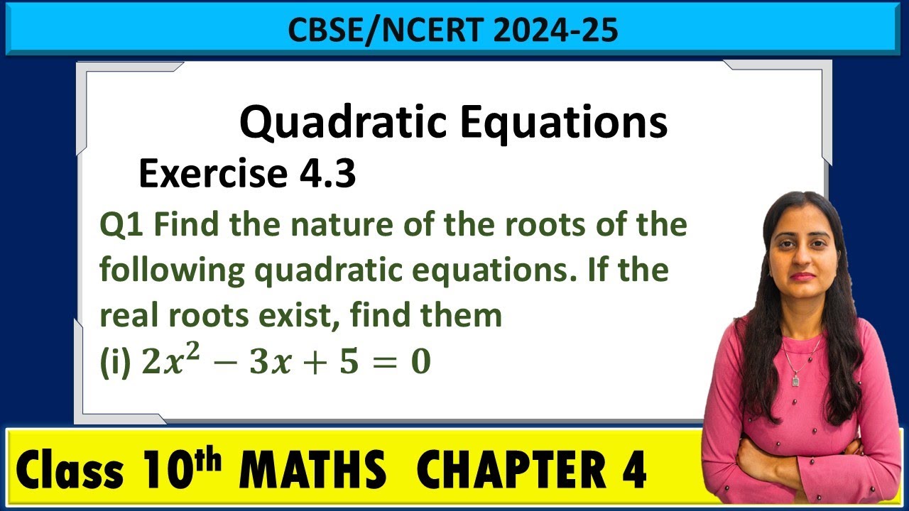 Exercise 4.3 question number 1 | Class 10 Maths Chapter 4