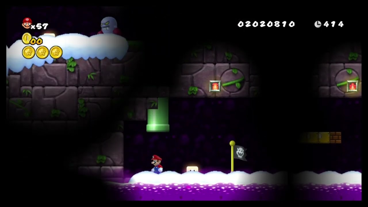 NSMBW Custom Level | Freezecrack Castle 1-C 