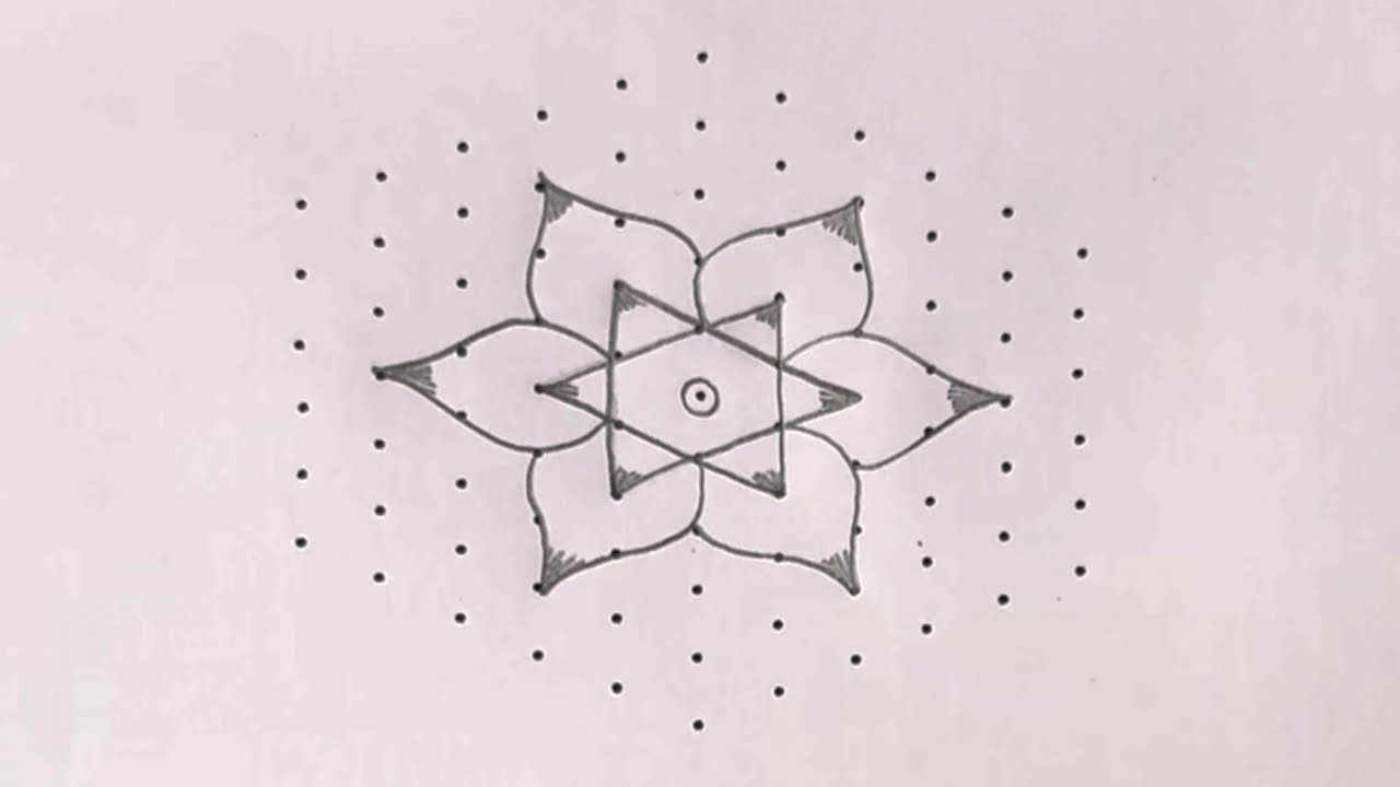 Thaipusam Special Rangoli 🌺 Simple Rangoli for Beginners 🌺 Daily Kolam