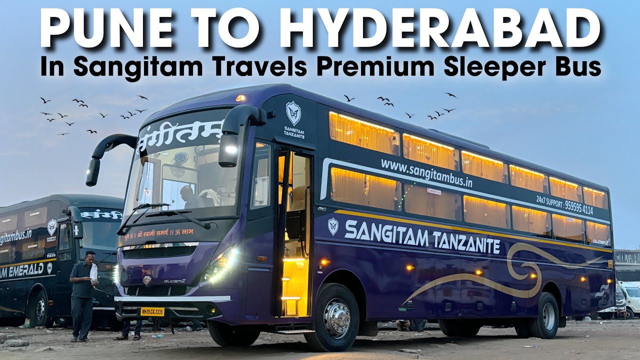 Pune To Hyderabad Bus Journey In Sangitam Travels Sleeper Bus