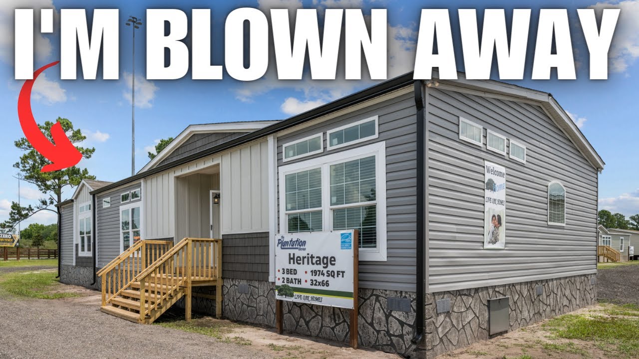 This NEW prefab house is 100% the TOTAL PACKAGE! Mobile Home Tour