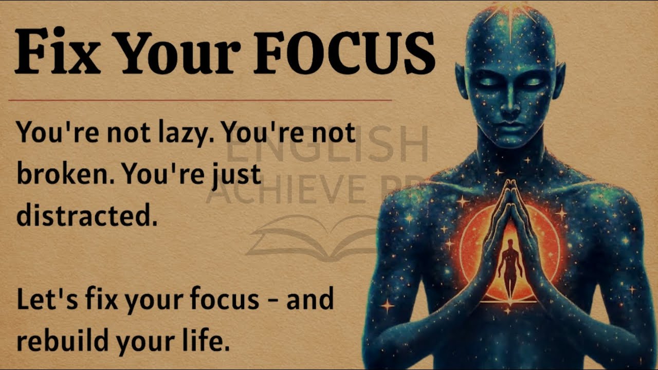 Fix Your Focus - Rebuild Your Mind, Rebuild Your Life 🔥|| Learn English Through Motivational Videos✅