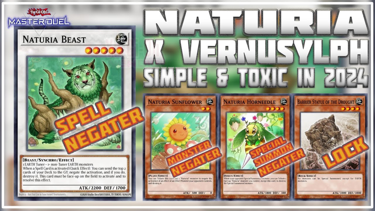 NATURIA x VERNUSYLPH Counter Meta in 2024 | Simple but Toxic and Powerful | Yu-Gi-Oh! Master Duel