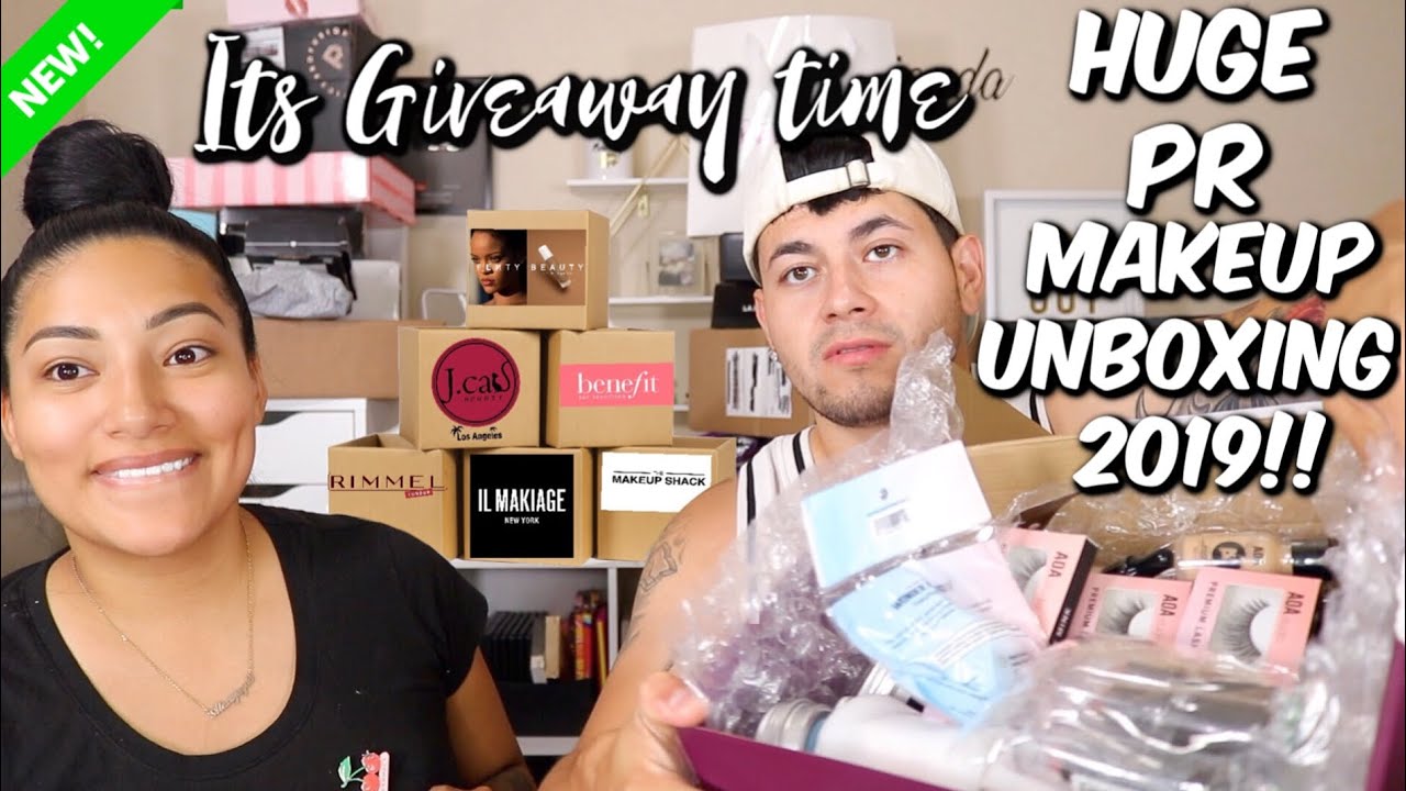 HUGE PR UNBOXING HAUL 2019 SO MUCH NEW MAKEUP! - ALEXISJAYDA