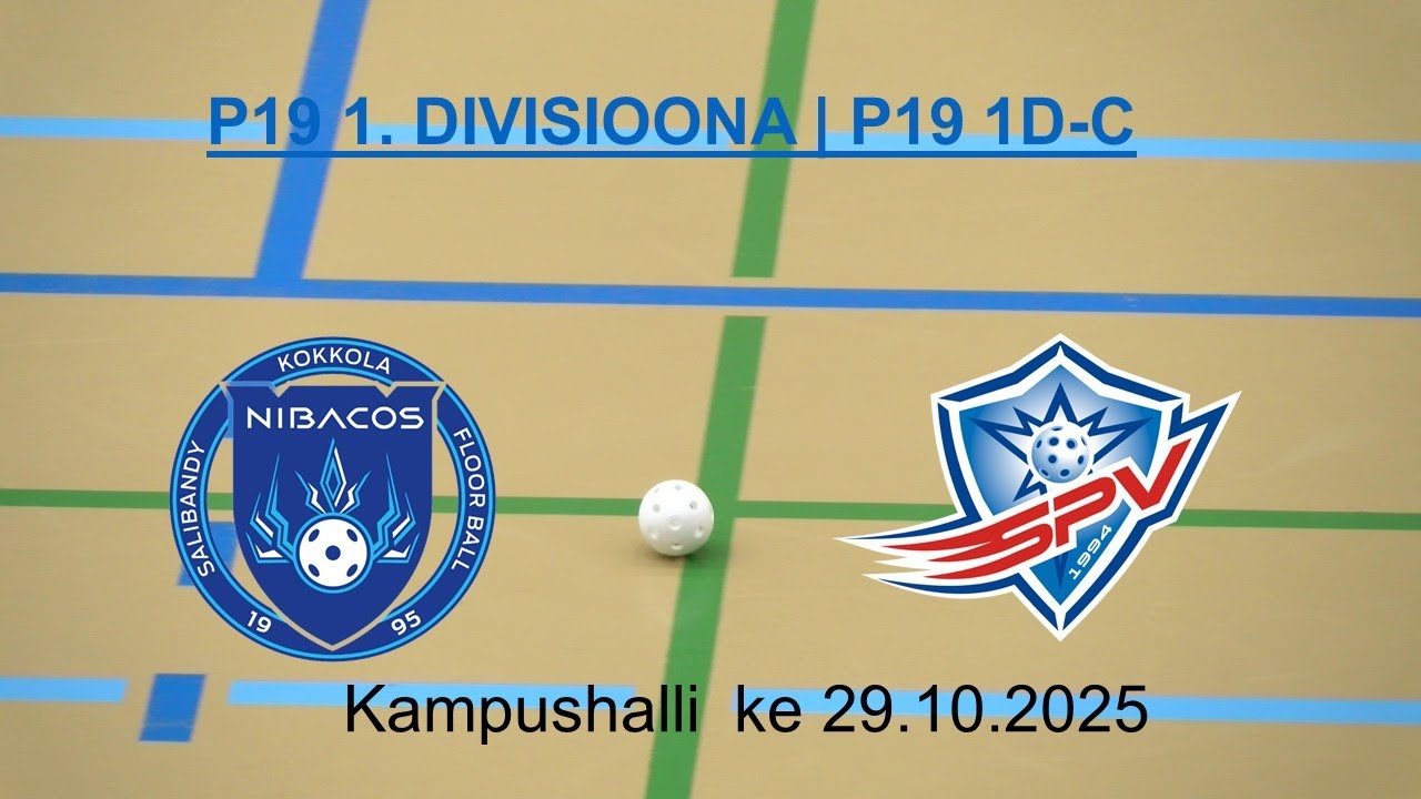 P19 1-divisioona Nibacos - SPV  29.10.2025 klo 19:00