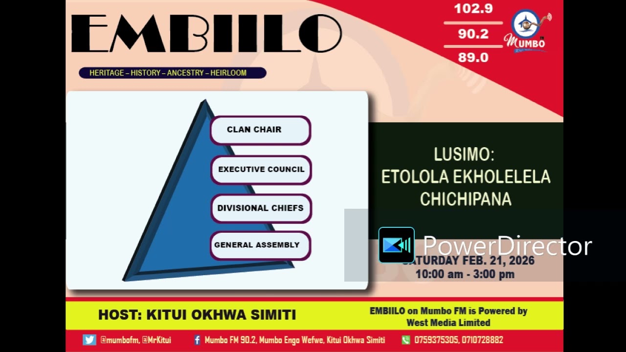 MUMBO FM #Embiilo - #EbarasaYeMumbo - BATILU - BY CHAIR AND SECRETARY - HOSTED BY KITUI OKHWA SIMITI
