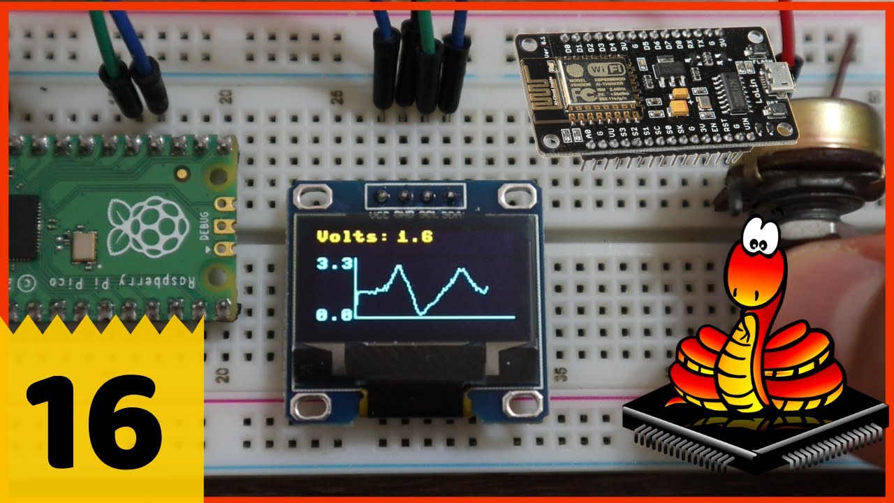 Display OLED Raspberry Pi Pico / ESP32 / ESP8266 💻 [MicroPython] # 016