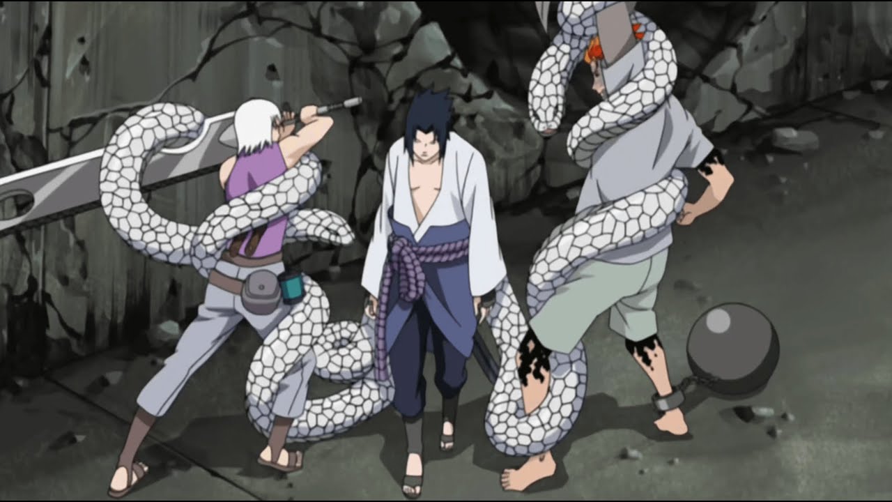 Sasuke Nearly Killed Suigetsu and Juugo