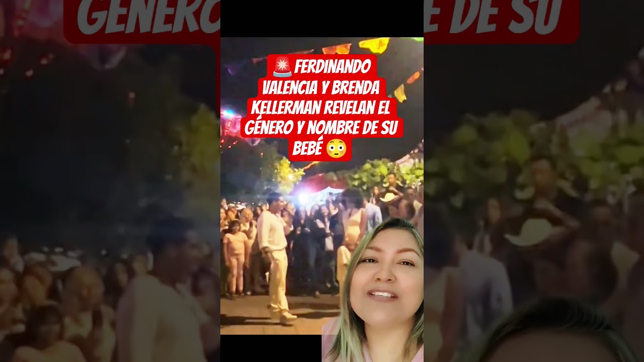 🚨Ferdinando Valencia y Brenda Kellerman revelan el género y nombre de su bebé🌈 