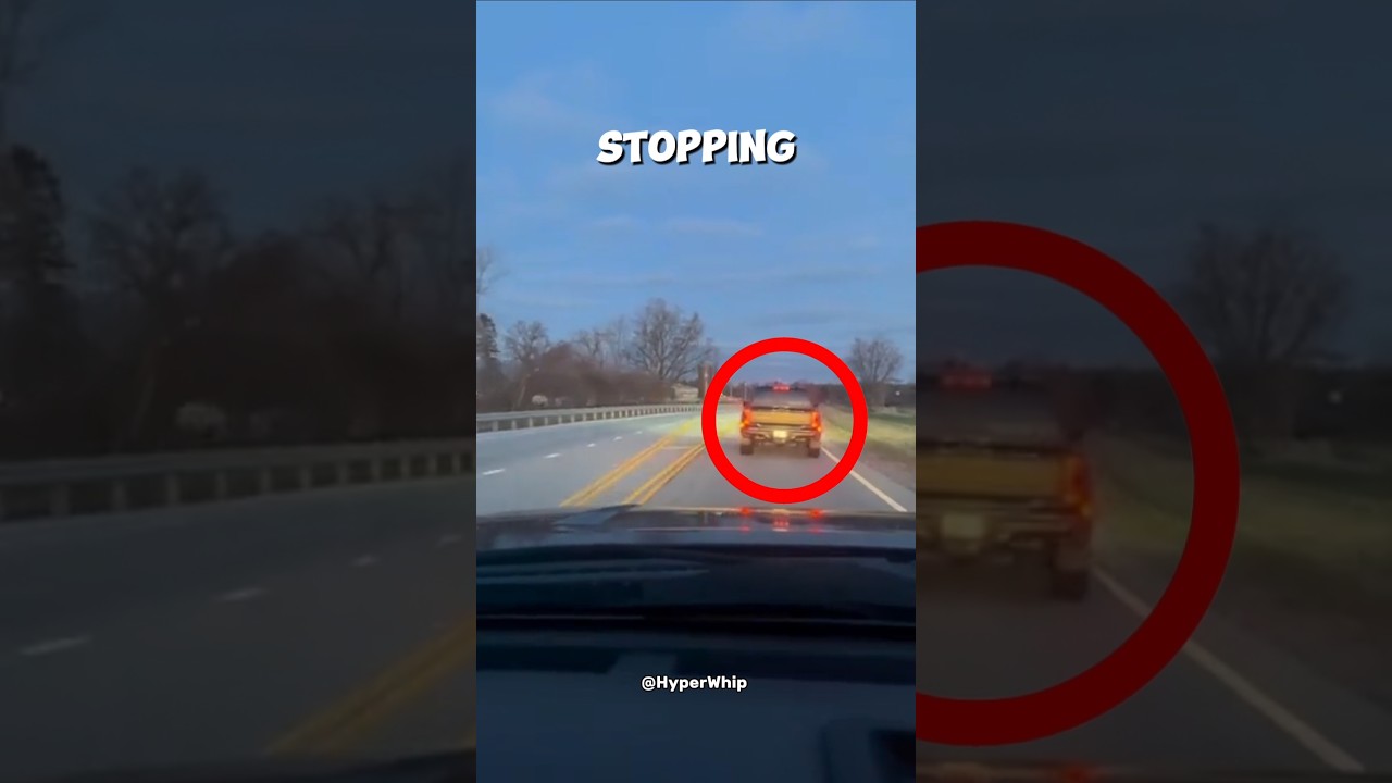 Он остановился прямо посреди дороги... 😬