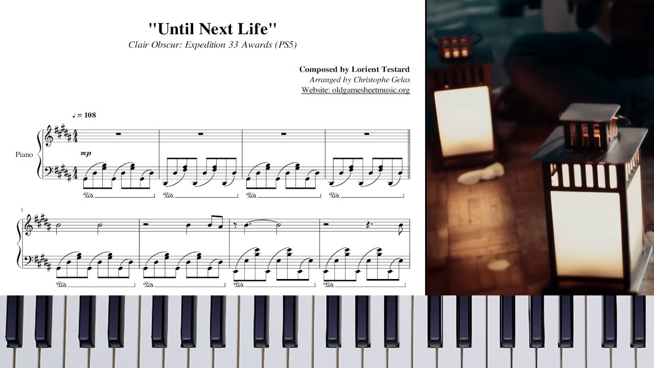 Clair Obscur: Expedition 33 Awards - Until Next Life | Piano 🎹 (Sheet Music)