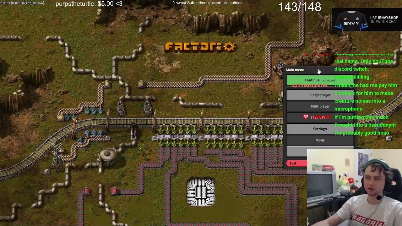 TRYING OUT FACTORIO DEMO  !ENVYSHOP
