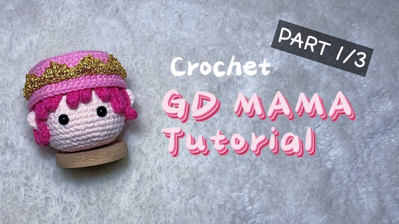 【RIGHT-HANDED】CROCHET G-DRAGON MAMA Tutorial (1/3) | How to crochet GD MAMA👑| Amigurumi